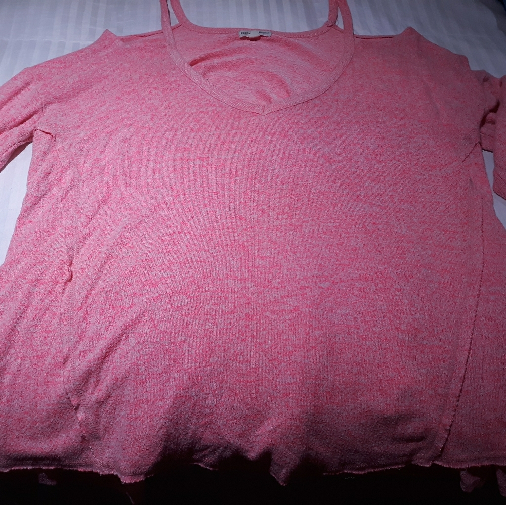Women's open shoulder tunic